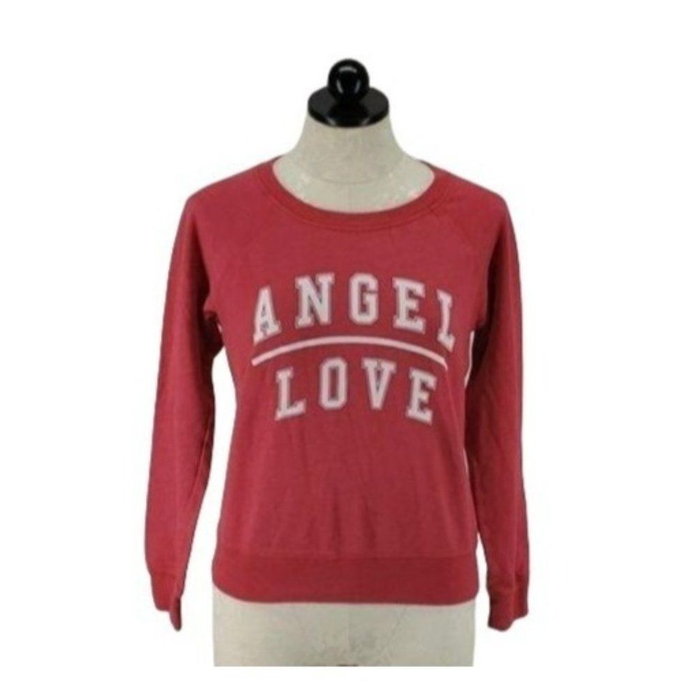 Victoria‎ secret angel love long sleeve red Small shirt Sweater